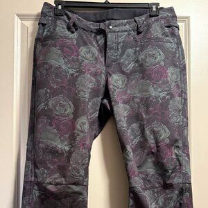 686 Women's Snow Pants, L, Floral Print